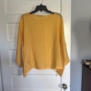 Cut Loose Lightweight Women's Golden Yellow Scoop Neck Top